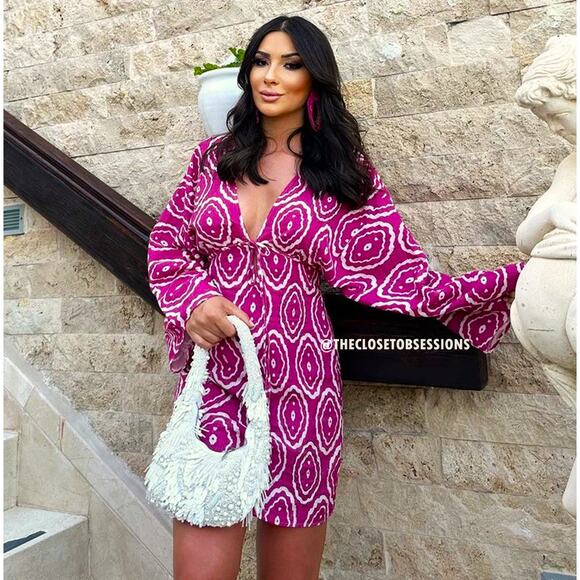 ZARA V-Neck Short Dress NWT - Picture 4 of 16